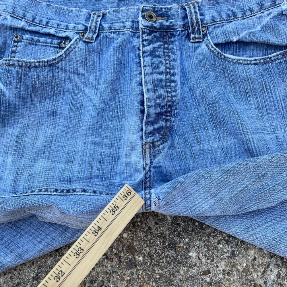 J. Ferrar Mens Light Wash Straight Leg Denim Jeans Blue Size 34 - Picture 5 of 8